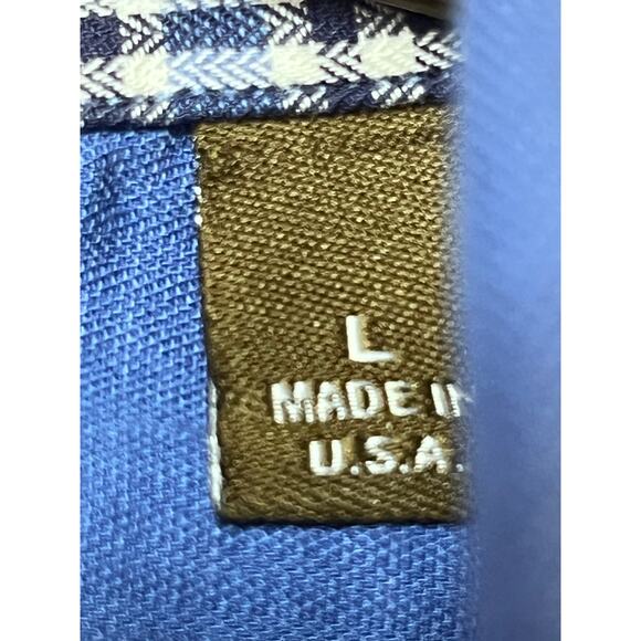 Gitman Bros. Blue Button Down Preppy Lightweight Shirt - Men's Size Large - Picture 4 of 7